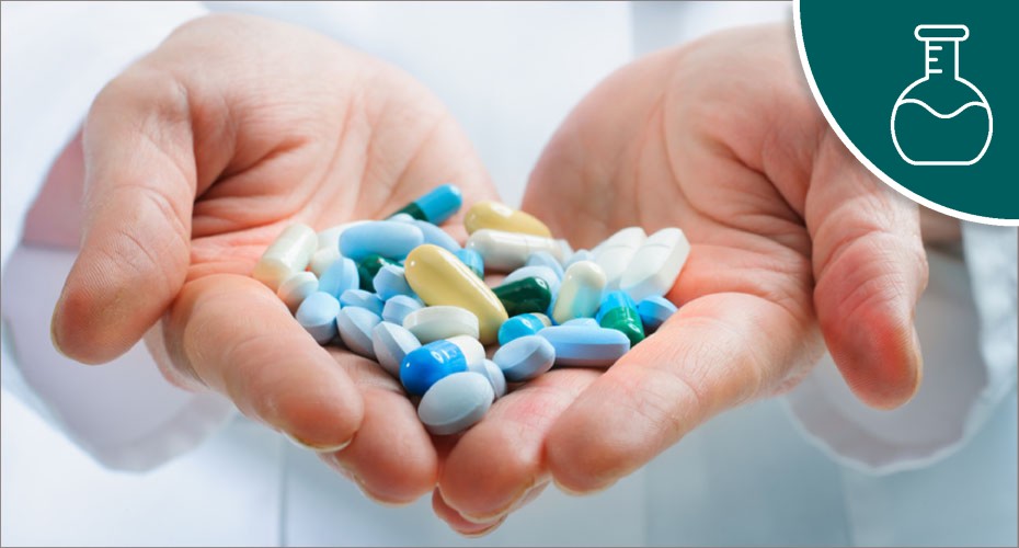 Handful of pills