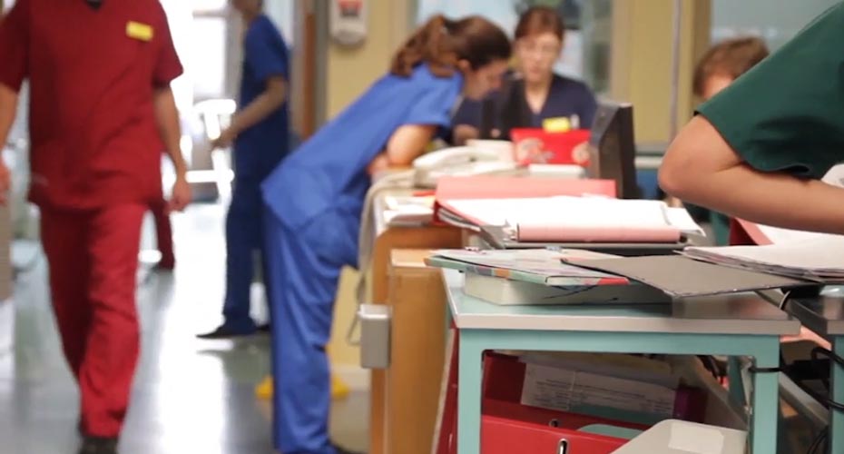 Medical staff on a hospital ward