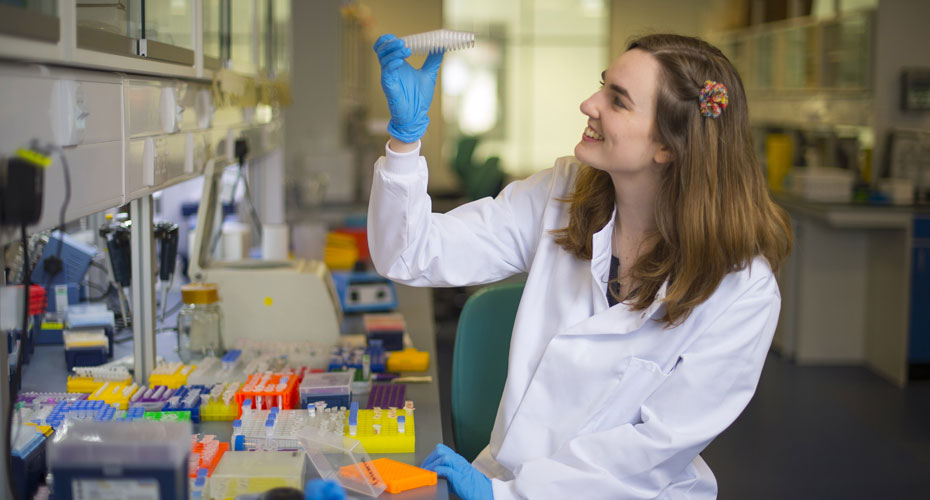 Student working at the RILD lab